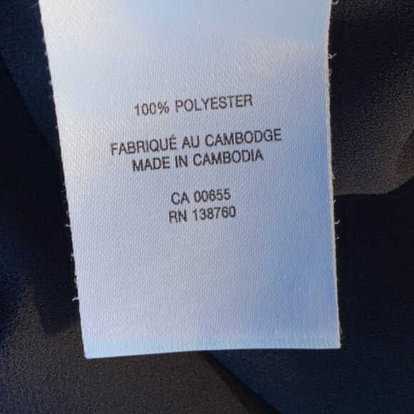 Reitmans Black Floral Pintuck Short Sleeve Dress - Picture 7 of 8